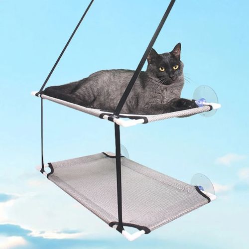 tapis rafraichissant pour chat gris