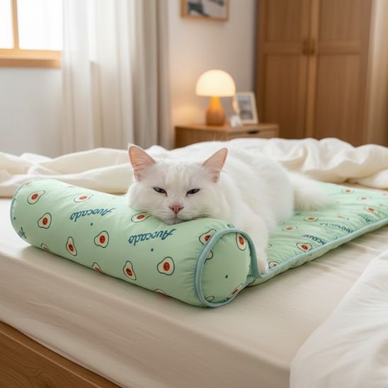 tapis-rafraichissant-pour-chat-vert-confortable